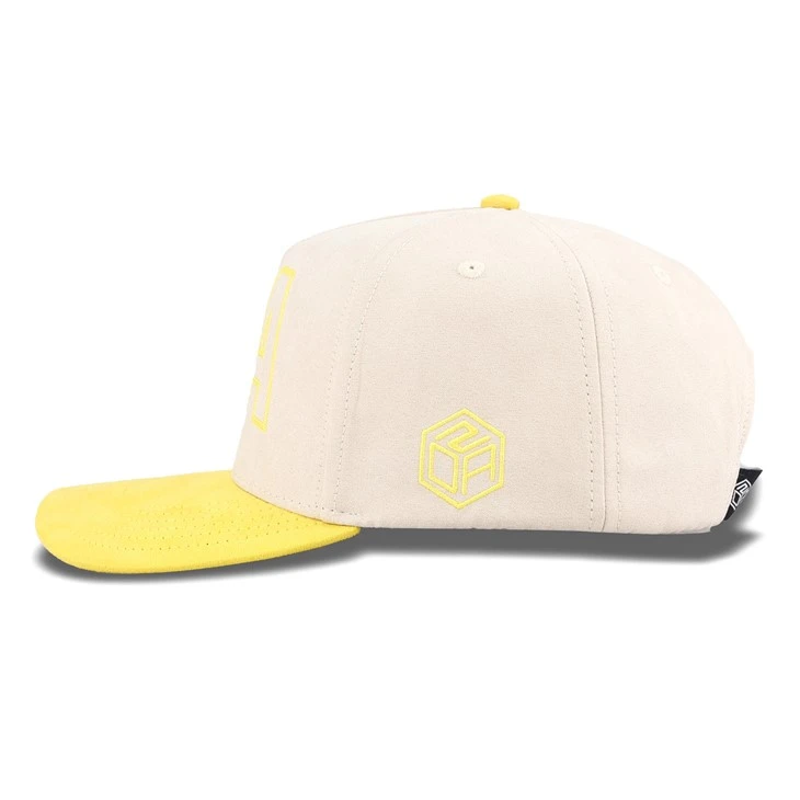 Bright Yellow Towel Embroidery Logo Baseball Cap