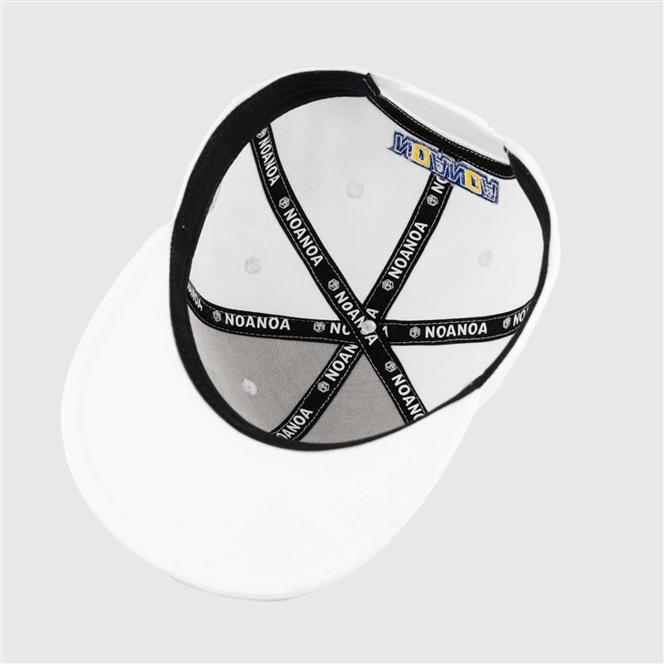 TCAP Custom Fabric White Color Original Letter Caps Buckle 3D Embroidery Hats